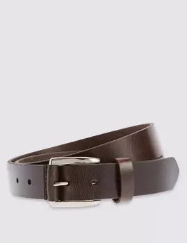Повседневный ремень из натуральной кожи с пряжкой