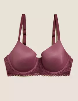 Превосходно мягкий кружевной контурный бюстгальтер