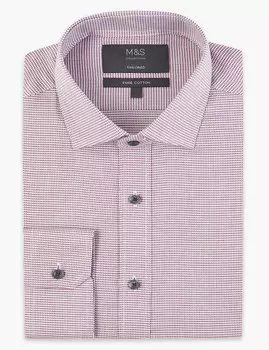 Приталенная мужская рубашка из чистого хлопка