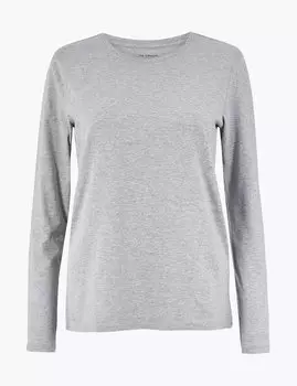 Прямая футболка из чистого хлопка