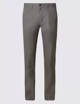 Прямые брюки чинос из чистого хлопка