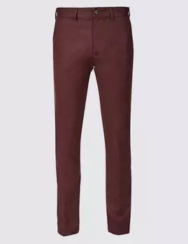 Прямые брюки чинос из чистого хлопка