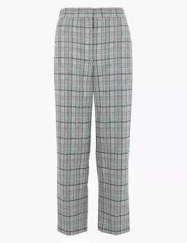 Прямые брюки Evie в клетку длиной 7/8 высокой посадки