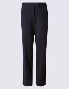 Прямые брюки классического кроя из вискозы