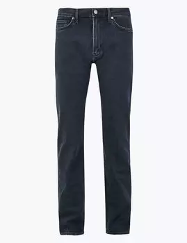 Прямые джинсы с добавлением эластичного волокна