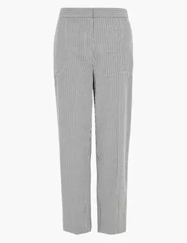 Прямые хлопковые брюки Evie в полоску