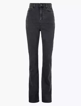 Расклешенные джинсы слим с высокой посадкой