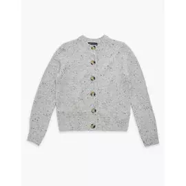 Ребристый кардиган с круглым вырезом, Marks&amp;Spencer