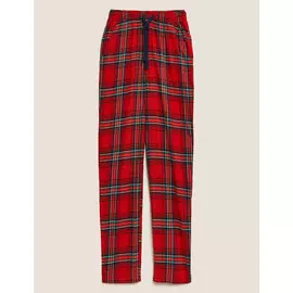 Рождественские пижамные брюки из чистого хлопка, Marks&amp;Spencer