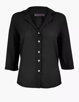 Рубашка на пуговицах с рукавом 3/4