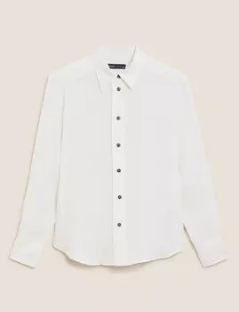 Рубашка с длинным рукавом с воротником