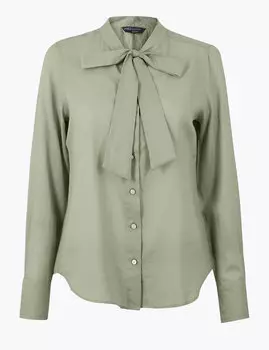 Рубашка с галстуком из чистого хлопка