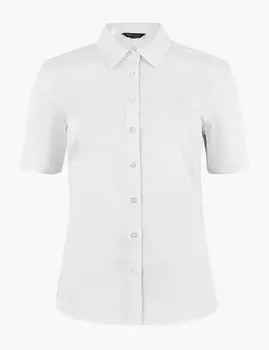 Рубашка с короткими рукавами из хлопка