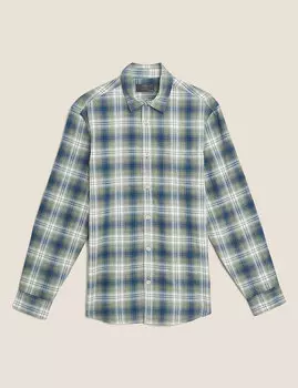 Рубашка в клетку из чистого хлопка