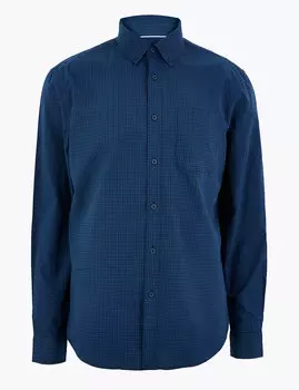 Рубашка в клетку из чистого хлопка