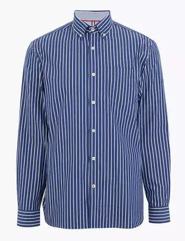 Рубашка в полоску из 100%-го чистого хлопка