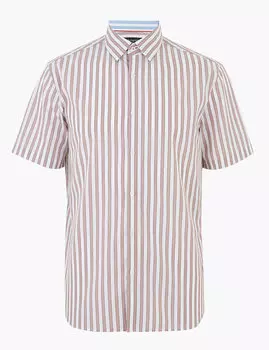 Рубашка в полоску из чистого хлопка