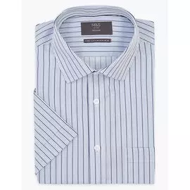 Рубашка в полоску с короткими рукавами, Marks&amp;Spencer