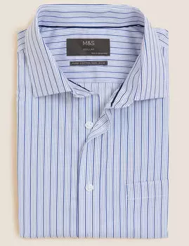 Рубашка в полоску с короткими рукавами