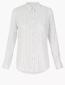 Рубашка в полоску свободного кроя