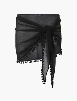 Саронг с помпонами