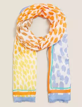 Шарф с анималистическим принтом