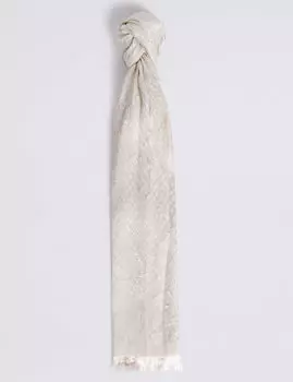 Шарф с жаккардовым принтом