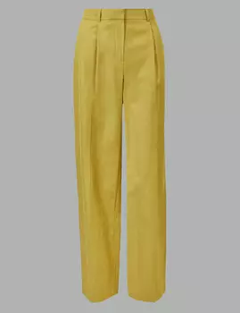 Широкие брюки с добавлением льна