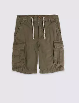 Шорты карго из 100% -го хлопка для мальчика 3-16 лет