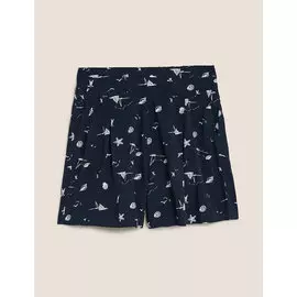 Шорты с высокой талией и принтом, Marks&amp;Spencer