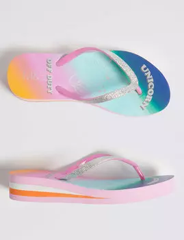 Сланцы с эффектом омбре Единорог для девочки