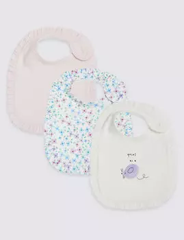 Слюнявчики из 100% хлопка (3 шт)