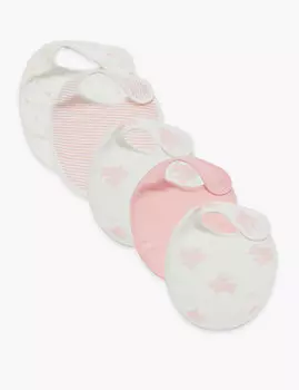 Слюнявчики из органического хлопка (5 шт.)