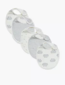 Слюнявчики из органического хлопка (5 шт.)