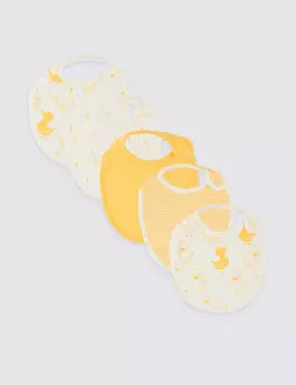 Слюнявчики из органического хлопка с животными (5 шт)