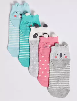 Спортивные носки Freshfeet™ с ушками для девочки (5 шт)