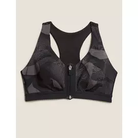 Спортивный бюстгальтер высокопрочный без косточек с чашкой A-E, Marks&amp;Spencer