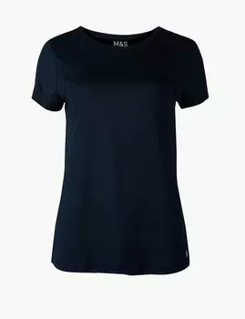 Спортивный топ для тренировок с коротким рукавом