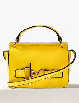 Сумка через плечо из искусственной кожи с декоративной деталью в форме кольца