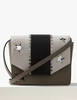 Сумка кросс боди из искусственной кожи украшена звездами