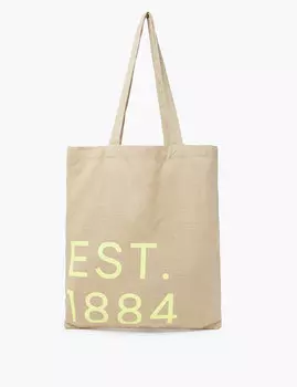 Сумка шоппер для покупок из чистого хлопка