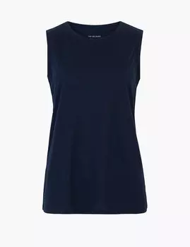 Свободная майка без рукавов