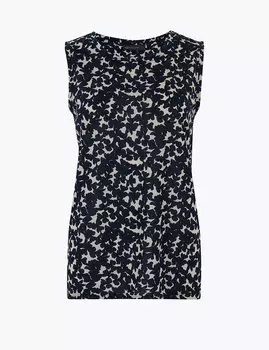 Свободная майка со сплошным принтом