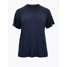 Свободный топ с короткими рукавами и высокой горловиной , Marks&amp;Spencer