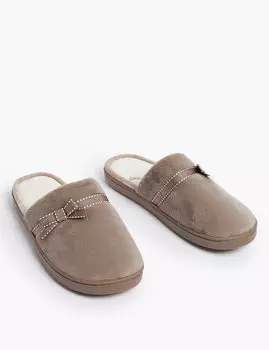 Тапочки-мюли с бантом и секретной поддержкой