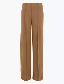 Текстурированные широкие брюки из джерси