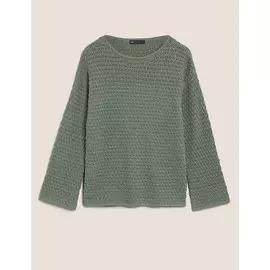 Текстурированный джемпер из хлопка, Marks&amp;Spencer