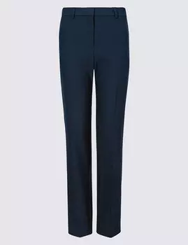 Тисненные прямые брюки средней посадки