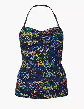 Топ-бандо с ярким принтом