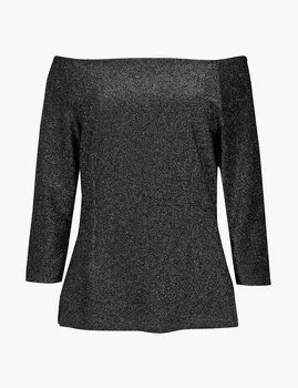 Топ Бардо с металлическим эффектом